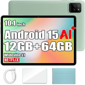 OSCAL Tablet Pad 30 WIFI - Doke AI - 12GB RAM - 64GB ROM - 6600 mAh - 10.1 Inch - Android 15 - Widevine L1 - 1080P FHD - Groen