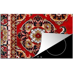 KitchenYeah® Inductie beschermer 80.2x52.2 cm - Perzisch Tapijt - Vloerkleed - Rood - Kookplaataccessoires - Afdekplaat voor kookplaat - Inductiebeschermer - Inductiemat - Inductieplaat mat