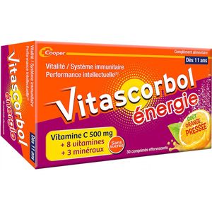 Vitascorbol Energie Sinaasappelsmaak 30 Bruistabletten