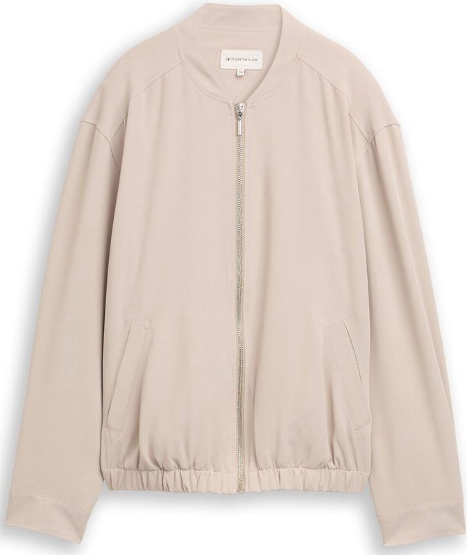 TOM TAILOR - Tussenjas - Taupe - Blouson - Normale Pasvorm