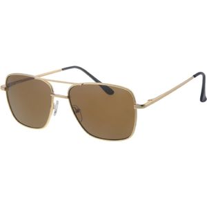 Trendy Zonnebrillen Modeljaar 2023 | Dames/Unisex/Heren | Set van 3 Verschillende kleuren montuur en lens | Montuur Zilver - Lens Blue ocean gradient | Montuur Zwart - Lens Grey15 | Montuur Goud - Lens brown solid