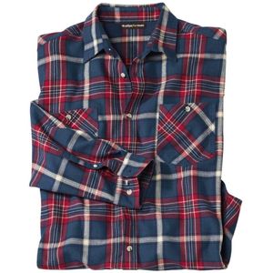 ATLAS FOR MEN - Geruit overhemd van flanel Cold Valley - Heren - Verkrijgbaar in grote maten - L