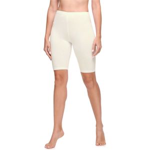 Ladeheid Dames Leggings - Shorts - Korte - Katoen - Sportbroek - LA-LA40-131-LE - Ecru - S