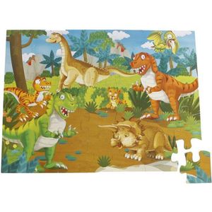 Dinoworld Vloerpuzzel 62 X 46 Cm Karton 35 Stukjes