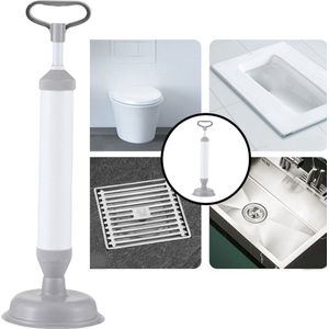 Decopatent - Krachtige WC Ontstopper - Gootsteenontstopper - Ontstoppingspomp met Zuignap