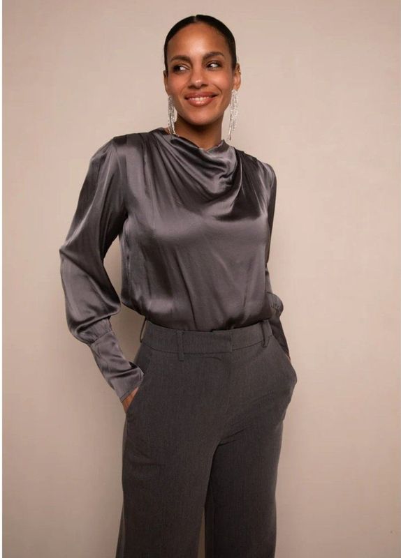 Freebird - Top - Donkergrijs - Teske Ls