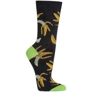 Sokken | grappige sokken dames | grappige sokken heren | happy socks printjes | thema banaan | maat 36-41 | per 2 paar