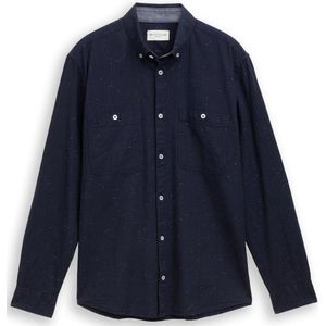 Tom Tailor Regular fit overhemd in gemêleerde look
