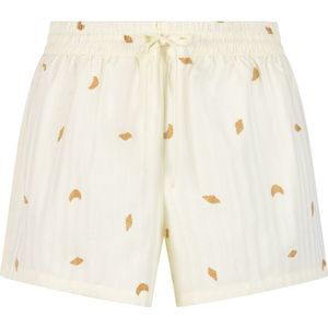 Hunkemöller Dames Nachtmode Shorts Katoen - Geel - maat XS