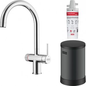 Franke Maris water hub 4L boiler 3-1 met Twist mechanische kokend water kraan chroom 160.0705.687