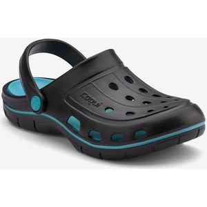 Women’s clogs coqui jumper black/turquoise 37