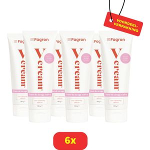 Fagron V-Cream - Voor de Droge Vulva - 6 x 100g Voordeelverpakking