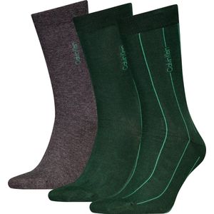 Calvin Klein heren giftbox 3P sokken stripe groen & grijs