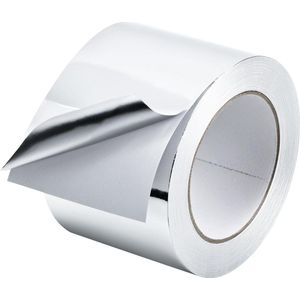 Allecto plus - Aluminium plakband 80mmx50M - hittebestendig en waterdicht - reparatietape voor binnen en buiten