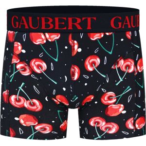 6 stuks GAUBERT® Heren Katoenen Boxershorts | premium herenondergoed | maten M - XXL | Thema: kersen