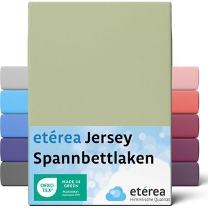 etérea - Jersey Hoeslaken - Lind - 80x160 cm - Oeko-Tex Made in Green - 100% Katoen
