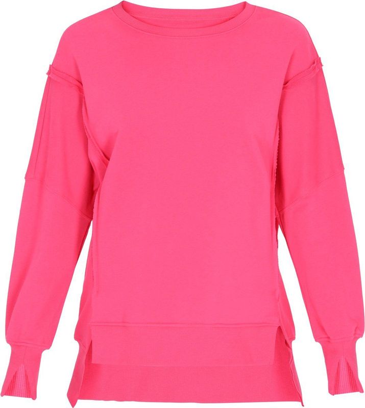 usha - BLUE LABEL - Sweatshirt - Fuchsia - Lange Mouw - Losse Pasvorm