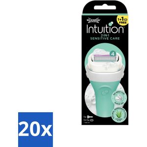 Wilkinson Sword - Scheermes - Intuition Sensitive Care 2-in-1 - Zacht - 1 scheermes - Bulkverpakking - 20 stuks