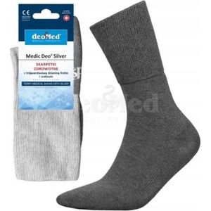 DeoMed Medic Terry Zilver Sokken - Unisex Maat 41-43