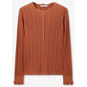 Sissy-Boy - Ajour Trui - Lichtbruin - Lange Mouwen