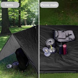 Regenponcho voor heren, waterdicht, 210T Oxford waterdicht, regenjas voor heren, regenponcho, festival, fietsen, wandelen, 3-in-1, regencoat met capuchon, voor kamperen, vissen, zwart