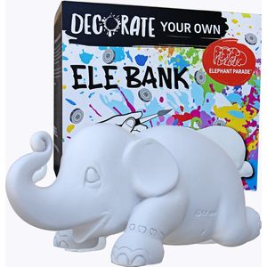 Elephant Parade - Decorate Your Own Ellybank - Decoreer je eigen Spaarpot - 15cm