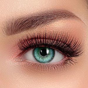 Beauty® kleurlenzen - Miami Ocean Blue - jaarlenzen met lenshouder - licht blauwe contactlenzen