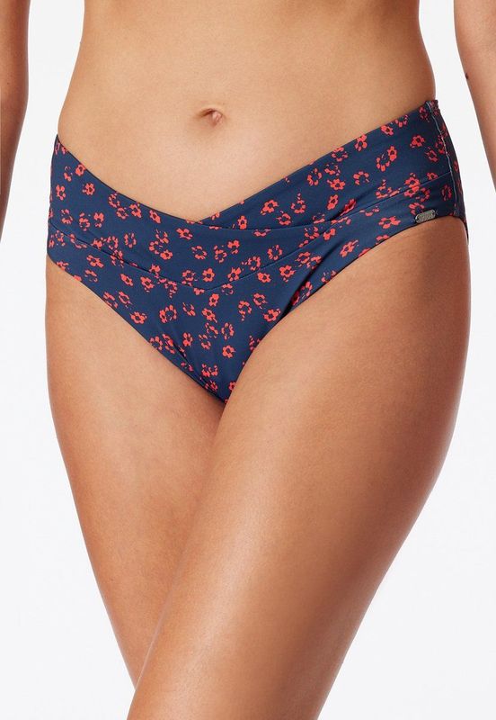 SCHIESSER - Mix & Match Swim - Bikinibroek - Donkerblauw / Rood