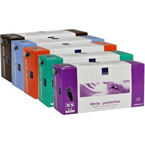 Abena Nitril Handschoen Classic Paars Maat: L Abena