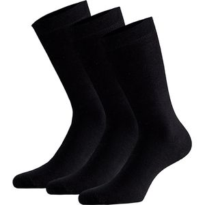 Sokken van biologisch katoen | Zwart | Maat 39/42 | 3-Paar | Biologisch | Zwarte sokken | Sokken maat 39 42 | Unisex | Apollo