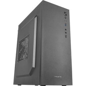 Micro-ATX Mini-tower PC Case met 120mm Ventilator - Ultra-licht Staal, Zwart