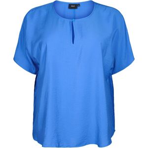 ZIZZI VKAM BLOUSE Dames Blouse - Blue - Maat S (42-44)