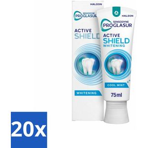 20 x Sensodyne - Tandpasta - ProGlasur Active Shield - Whitening - Witmakend - 75 ml - Sensodyne - Mondverzorging