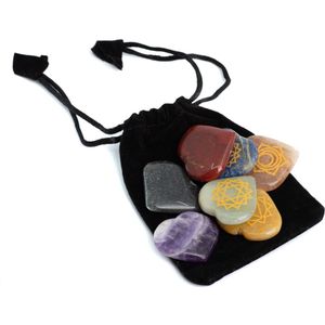 Chakra Edelstenen Chakra Hart in Buidel – set van 7