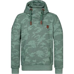 Naketano Hoodie Supapimmel 1800-0203 Pine Green Melange (Camouflage)-3XL