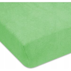 Badstof handdoek pistachegroen met elastiek 70x200 cm