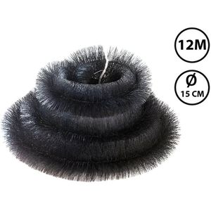 JONSKA Dakgoot Egel - 12 meter - ø15 cm - Dakgootborstel / Gootborstel / Gootdrain / Dakgootbescherming