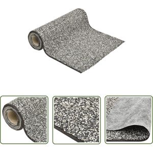 The Living Store Grindfolie 200x40 cm grijs - Grindfolie - Vijverfolie - Steenfolie - Tuingrond - Siergrind