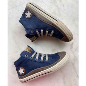 Lunella jongenssneaker blauw met beschermtop maat 34