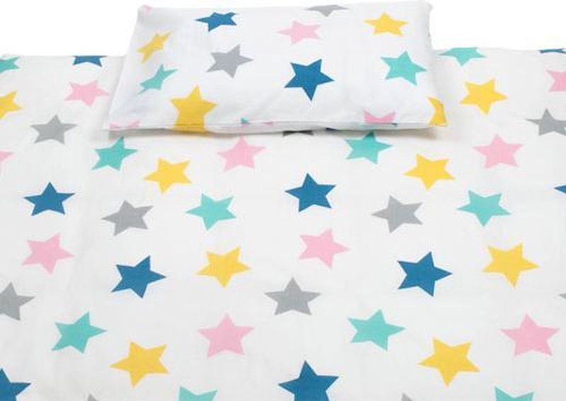 Briljant Baby Dekbedovertrek voor ledikant - 100x135 - Roze - sloop 40 x 60 cm