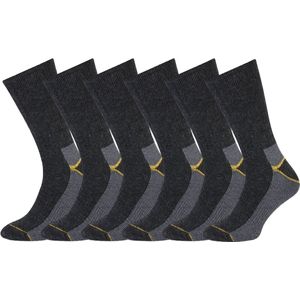 STAPP Thermosokken Heren Yellow - 6 paar - Antraciet Melange