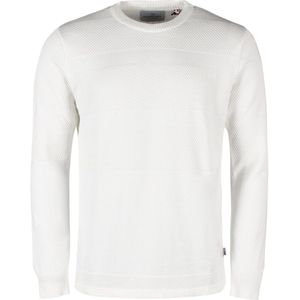 Kronstadt Hannes Sweatshirt ronde hals wit, Effen
