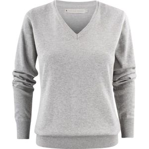 James Harvest SWEATER ASHLAND V-NECK WOMAN 2122505 - Grijs Mêlee - XL