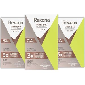 Rexona Deo Creme - Maximum Protection - Stress Control 3 x 45 ml