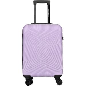 Enrico Benetti Handbagage Harde Koffer / Trolley / Reiskoffer - 52 x 33 x 20 cm - Louisville - Lila