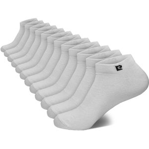 Pierre Cardin® - Heren Sneakersokken Katoen - Enkelsokken - Korte Sokken - Multi Pack - 12 Paar - Wit - Maat 39-42
