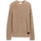 Tom Tailor Denim - Relaxed Fit - Gebreide Pullover - Mêlee - Katoenmix