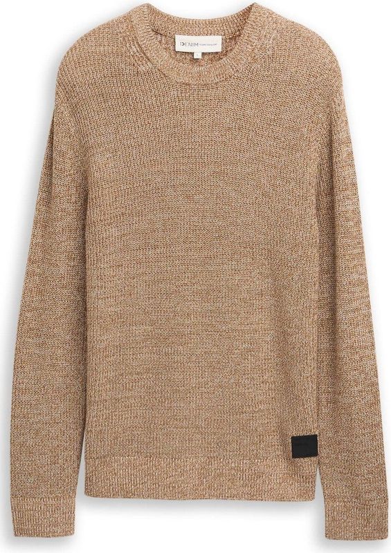 Tom Tailor Denim - Relaxed Fit - Gebreide Pullover - Mêlee - Katoenmix