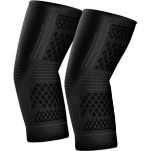 U Fit One 2 Stuks Compressie Elleboog Brace - Elleboogbrace - Tennisarm Brace - Arm Brace - Tenniselleboog - Golfarm - Tennis Elbow - Fitness - Zwart - Maat XL
