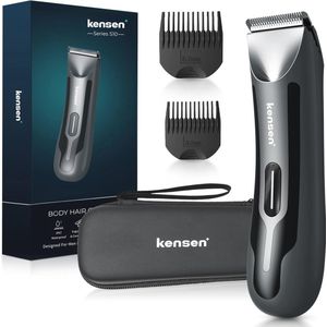 Duurzame en waterdichte tondeuse voor heren - Perfect voor intieme verzorging en lichaamshaar met LED-verlichting